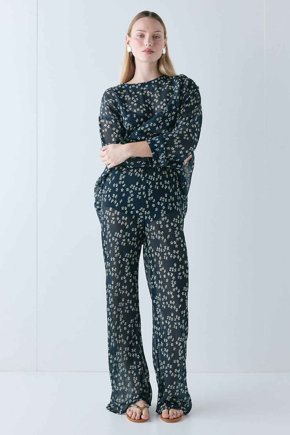 Ava Sheer Top Meadow 