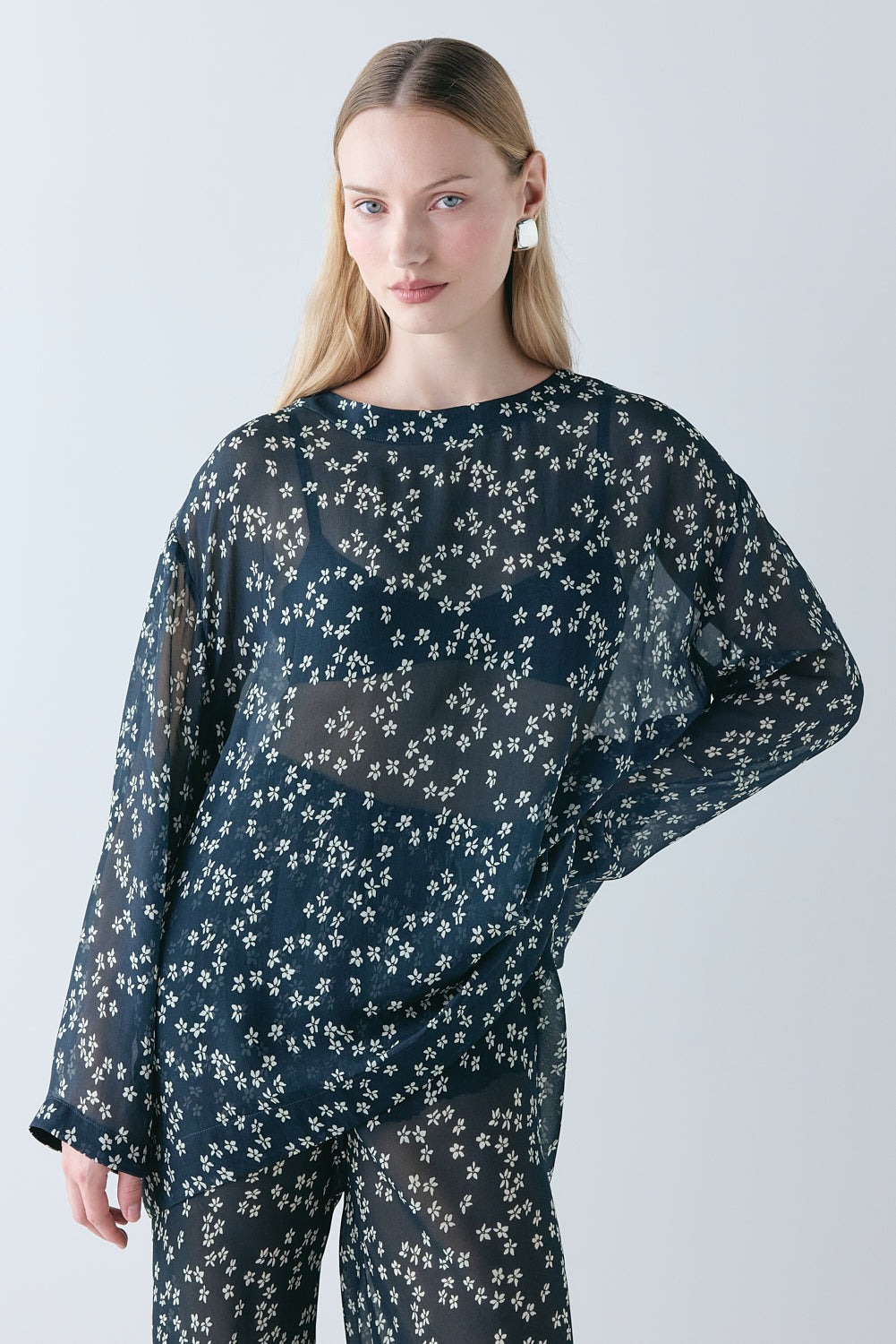 Ava Sheer Top Meadow 