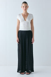 Gia Sheer Pants Black