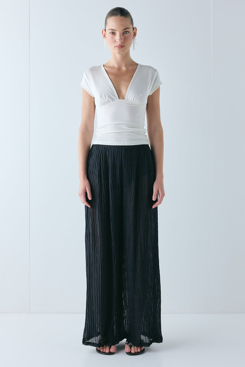 Gia Sheer Pants Black - size:Zhenya:AU 6 / US 2