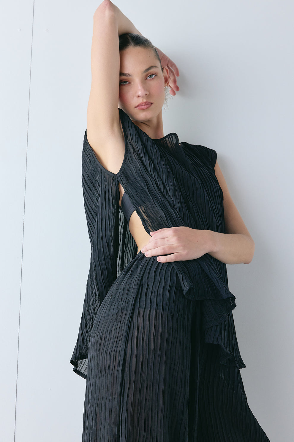 Gia Sheer Pants Black 