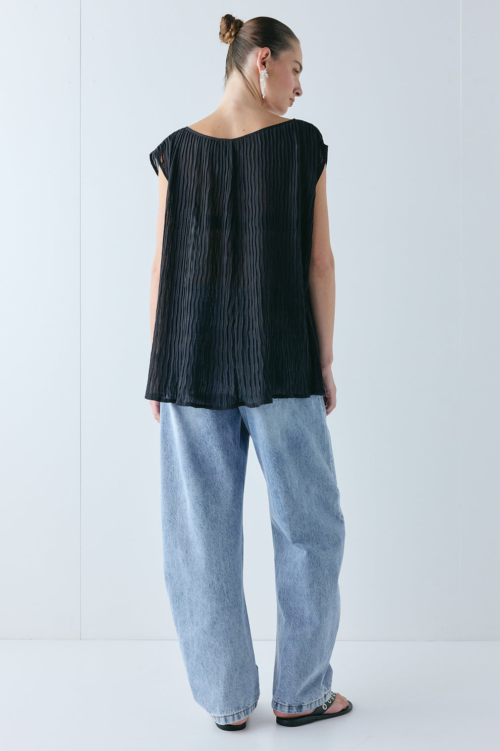 Claudia Sheer Top Black