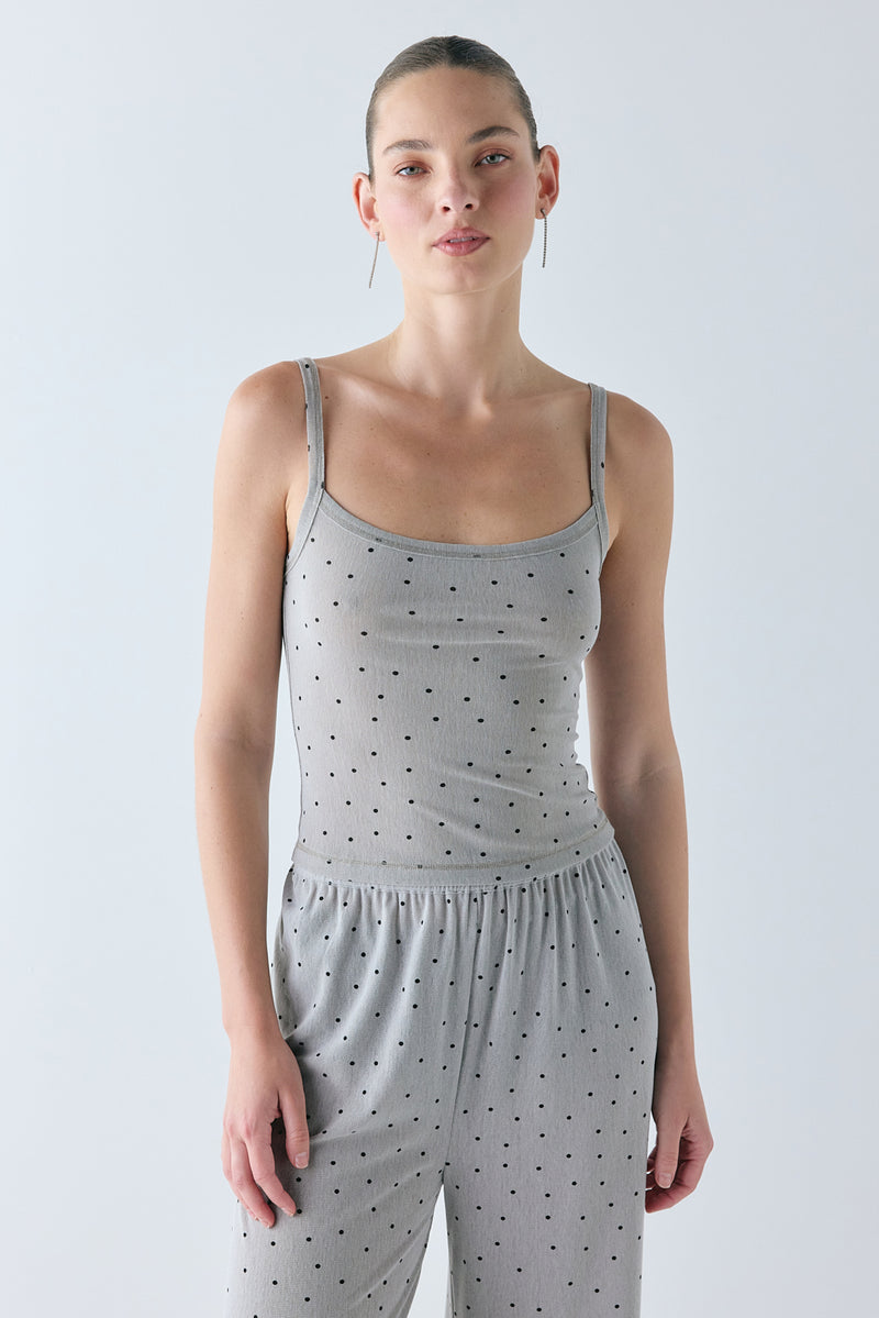 Pip Mesh Tank Grey Polka Dot - size:Zhenya:AU 6 / US 2