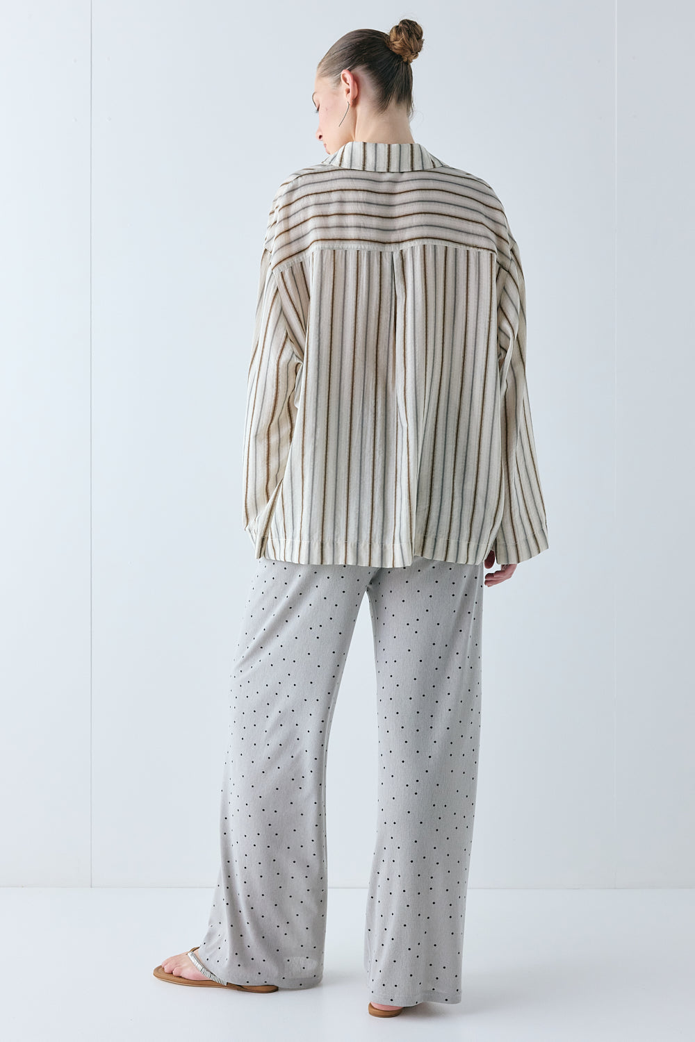 Suki Mesh Pants Grey Polka Dot