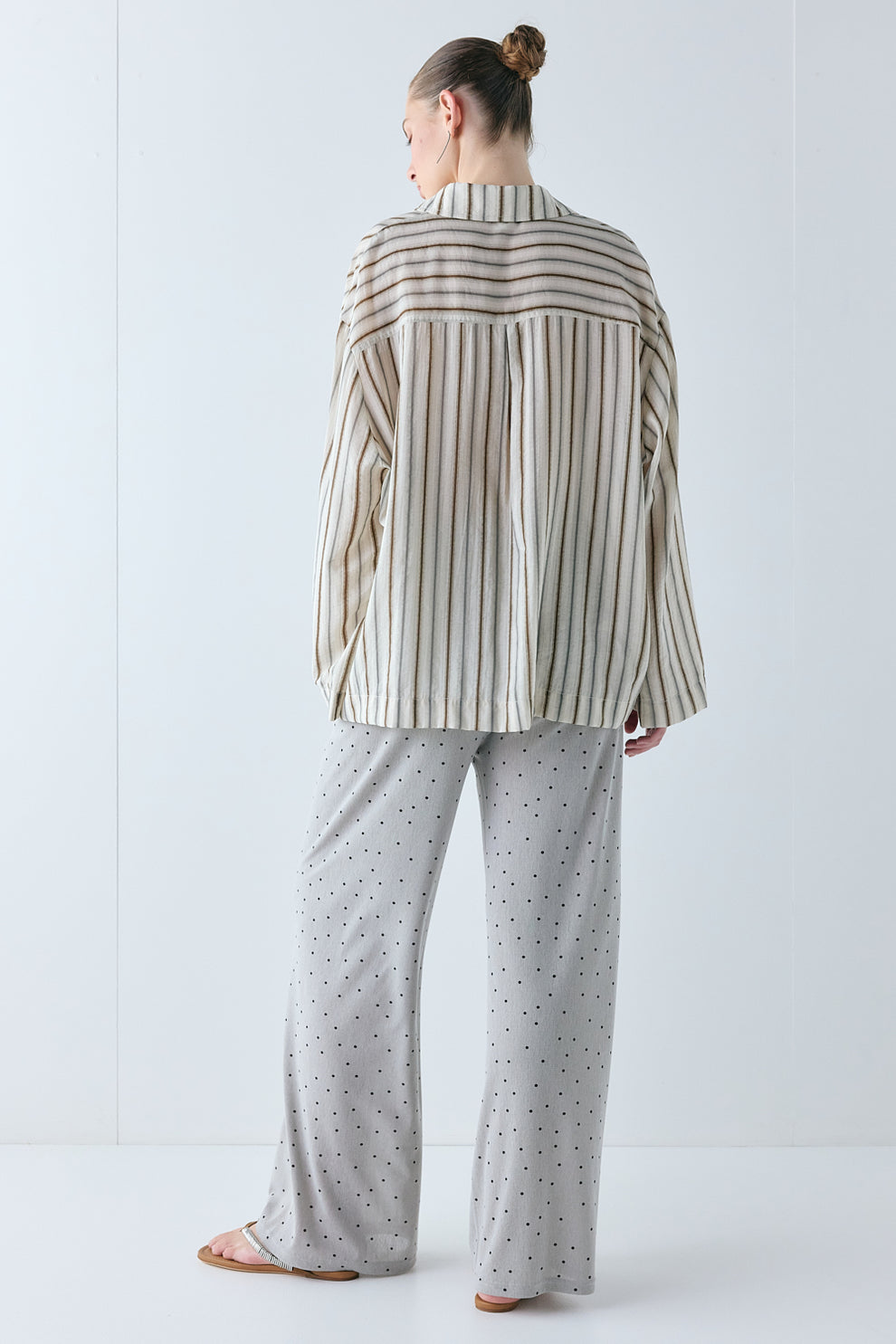 Suki Mesh Pants Grey Polka Dot