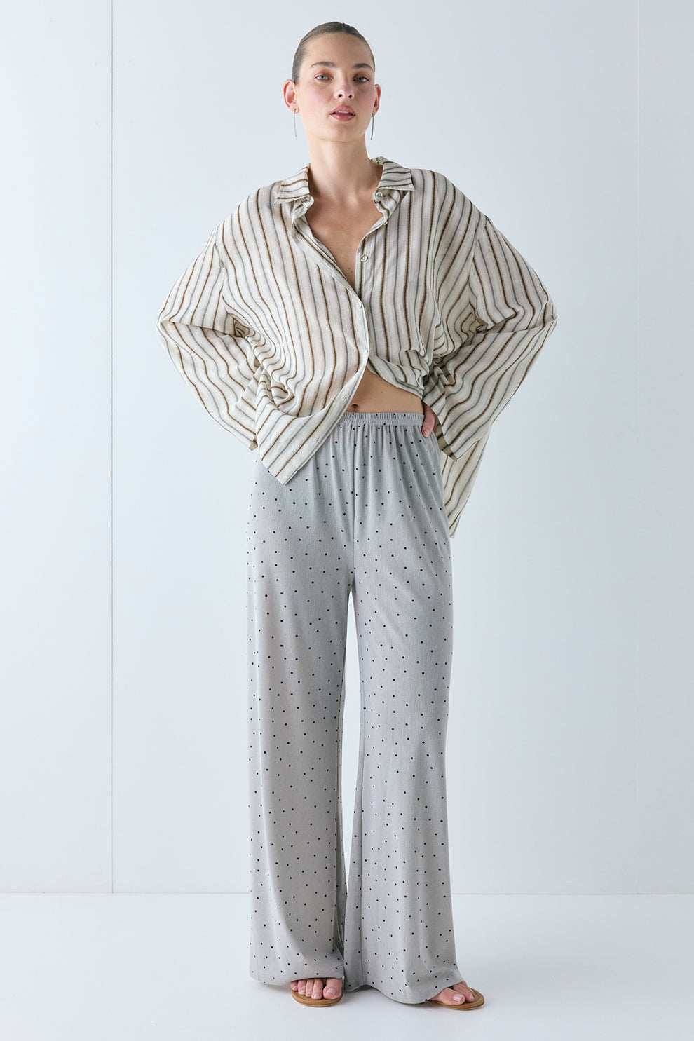 Vale Shirt Brown Stripe 