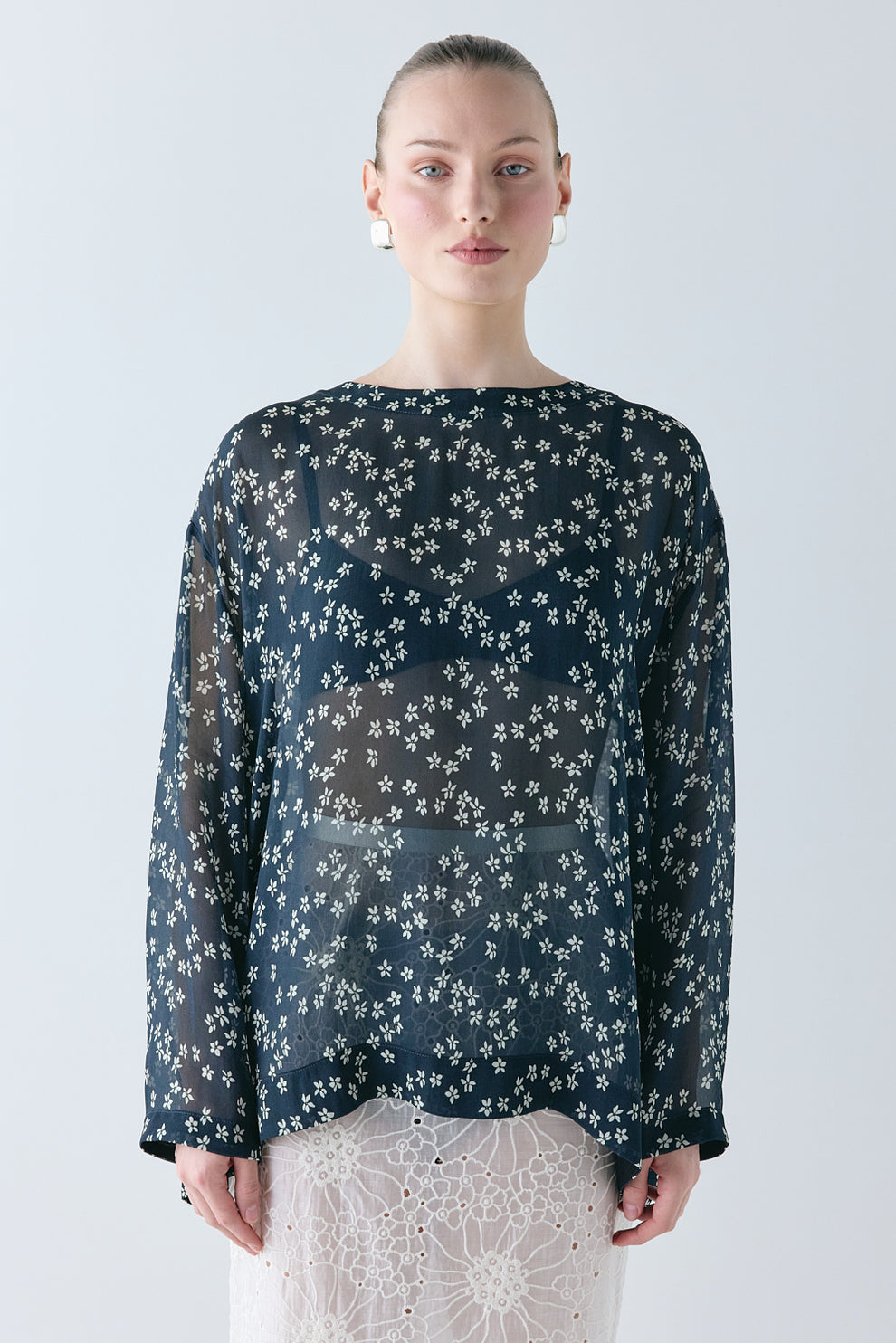 Ava Sheer Top Meadow - size:Mira:AU 8 / US 4