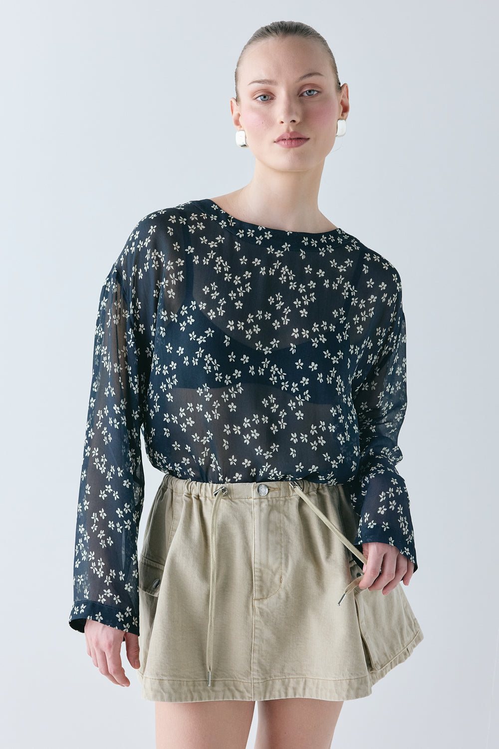 Ava Sheer Top Meadow 