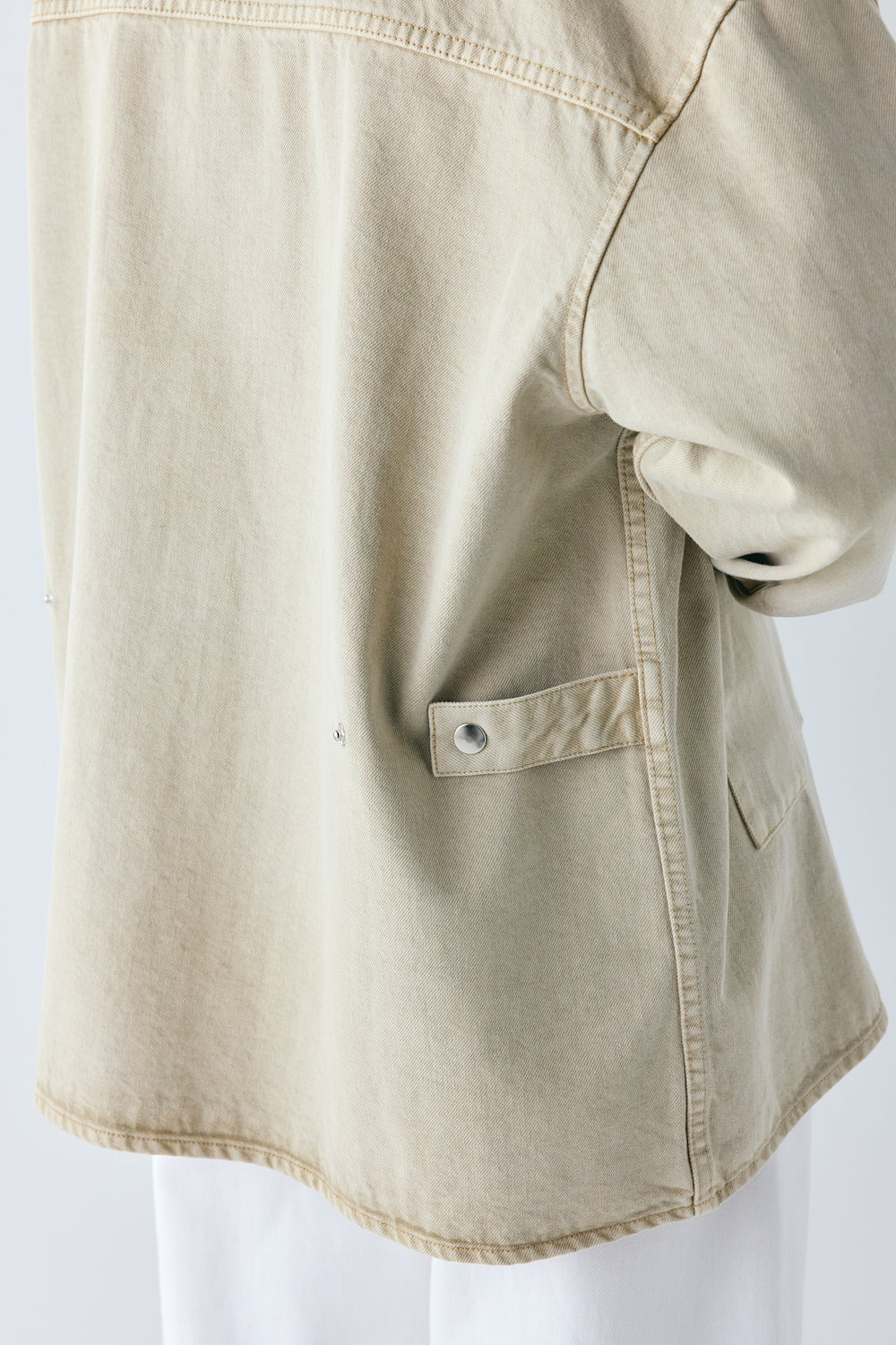 Rafa Denim Utility Shirt Ecru 