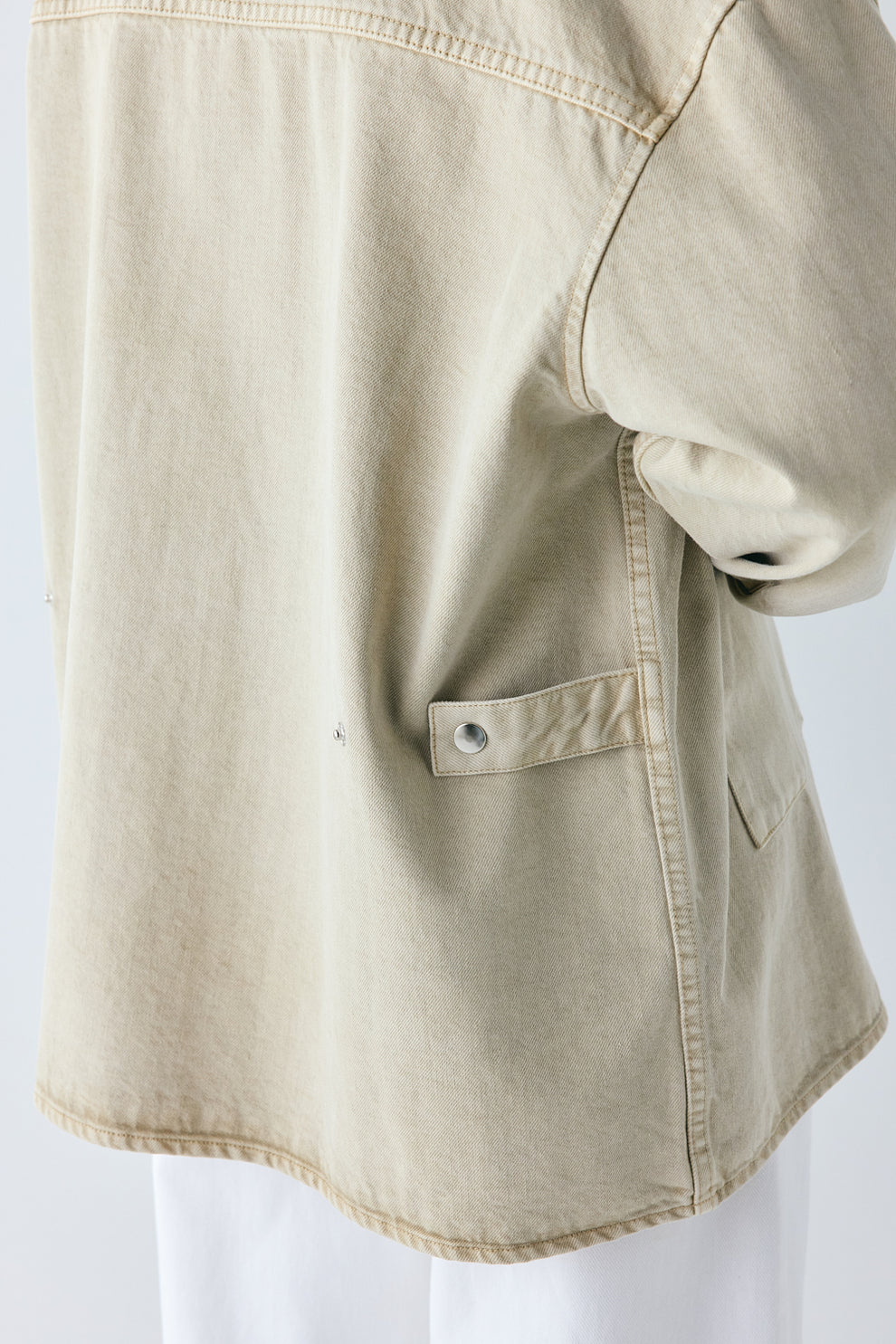Rafa Denim Utility Shirt Ecru 