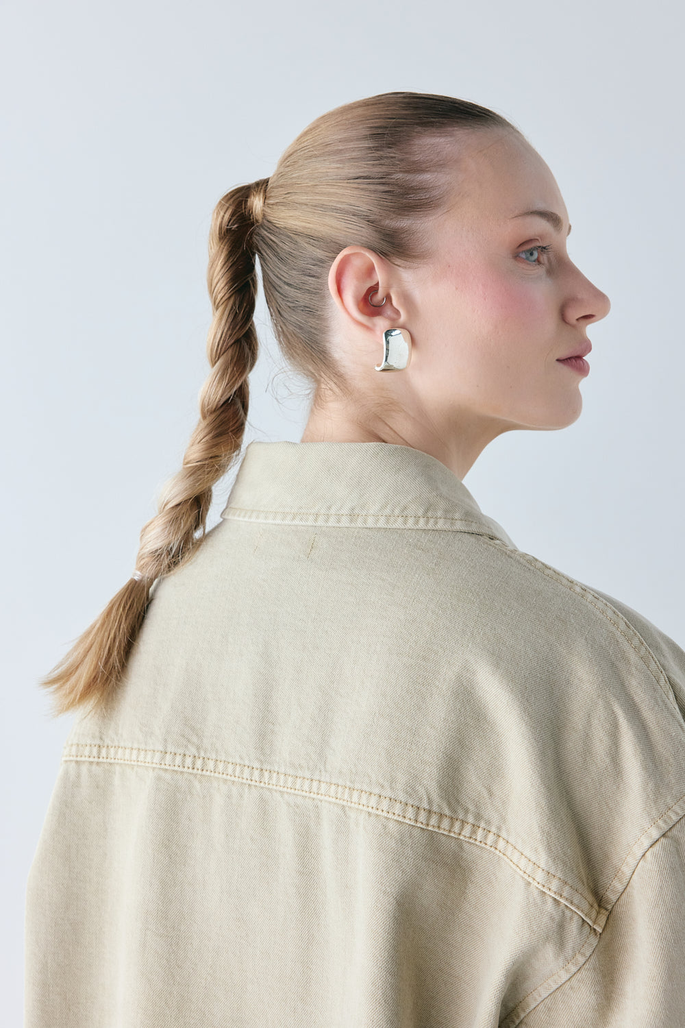 Rafa Denim Utility Shirt Ecru 