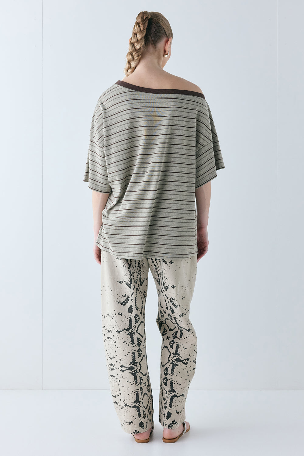Blake Tee Brown Stripe