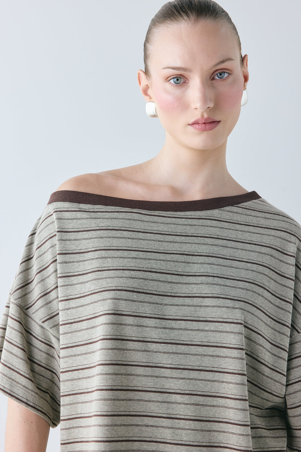 Blake Tee Brown Stripe