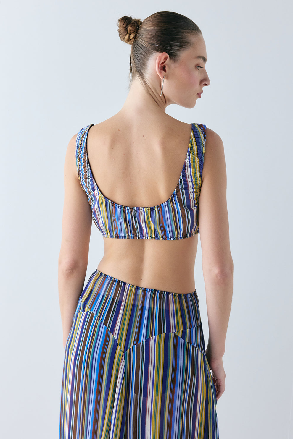 Sadie Sheer Maxi Skirt Stripe