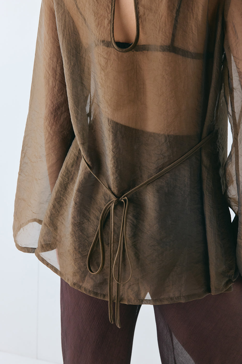 Leni Sheer Top Chocolate 