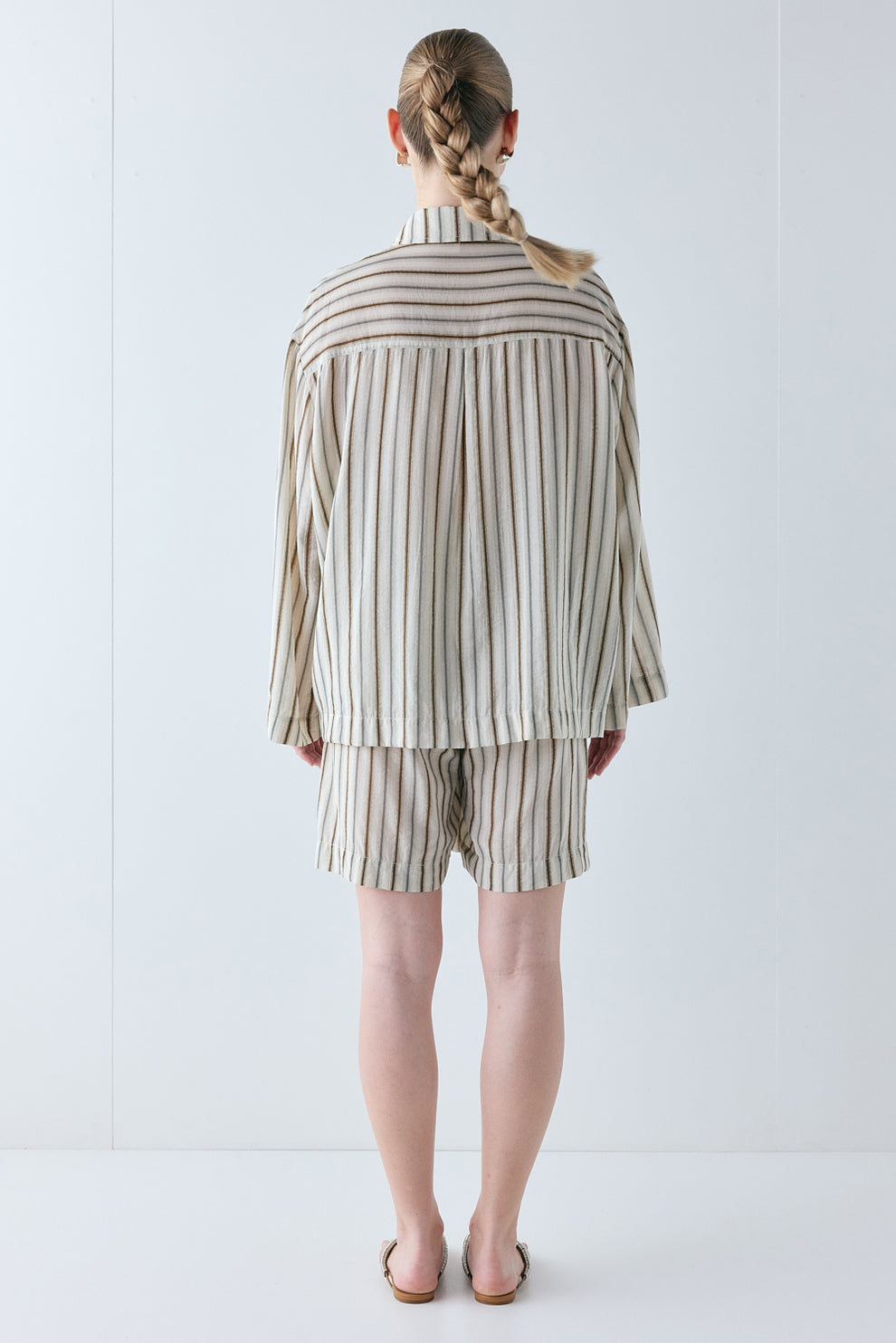 Vale Shirt Brown Stripe 