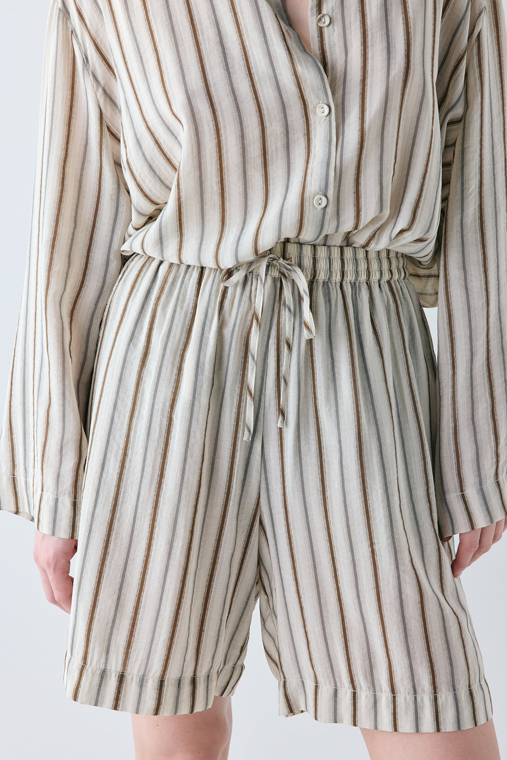 Astra Shorts Brown Stripe 