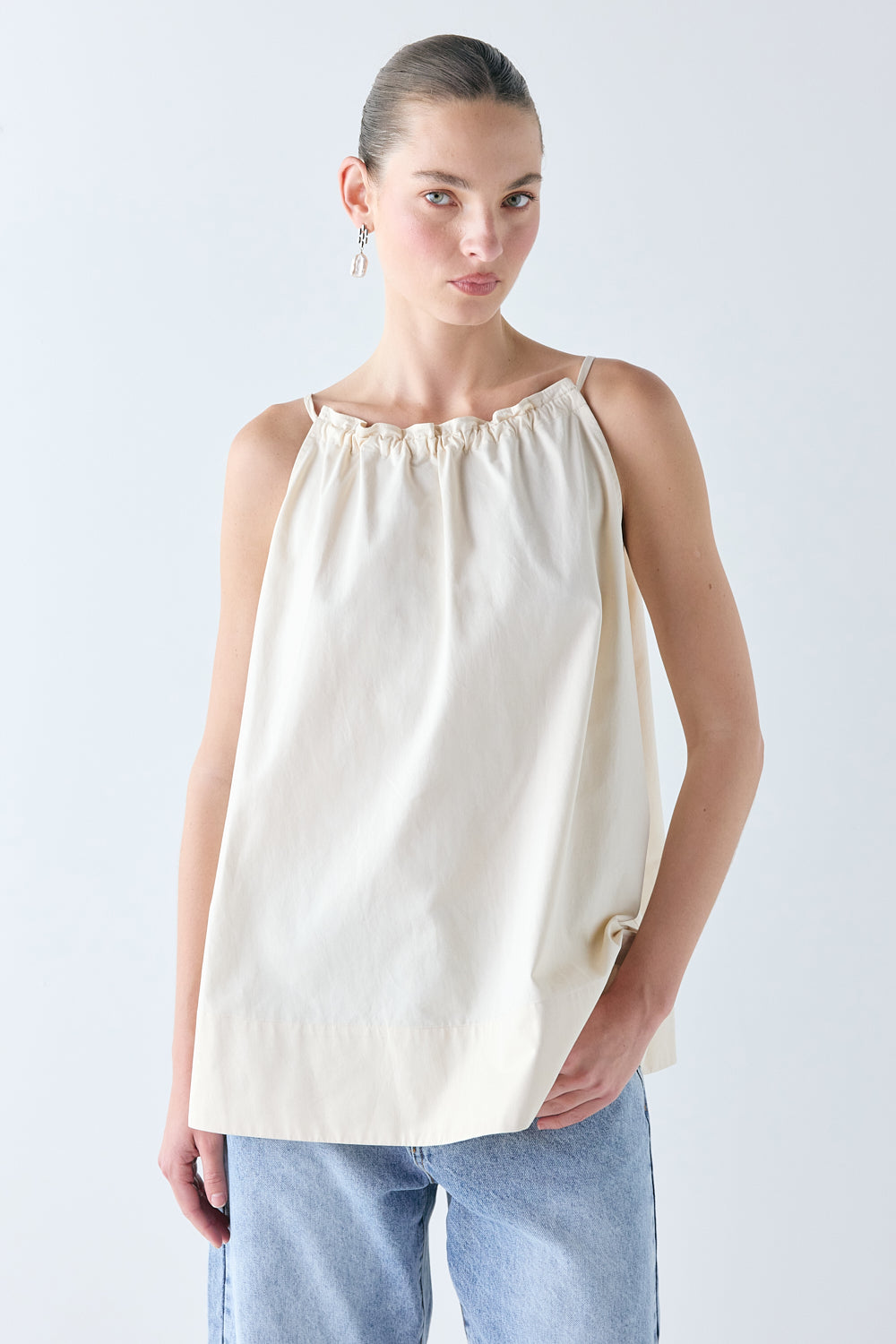 Alanna Top Cream - size:Zhenya:AU 6 / US 2