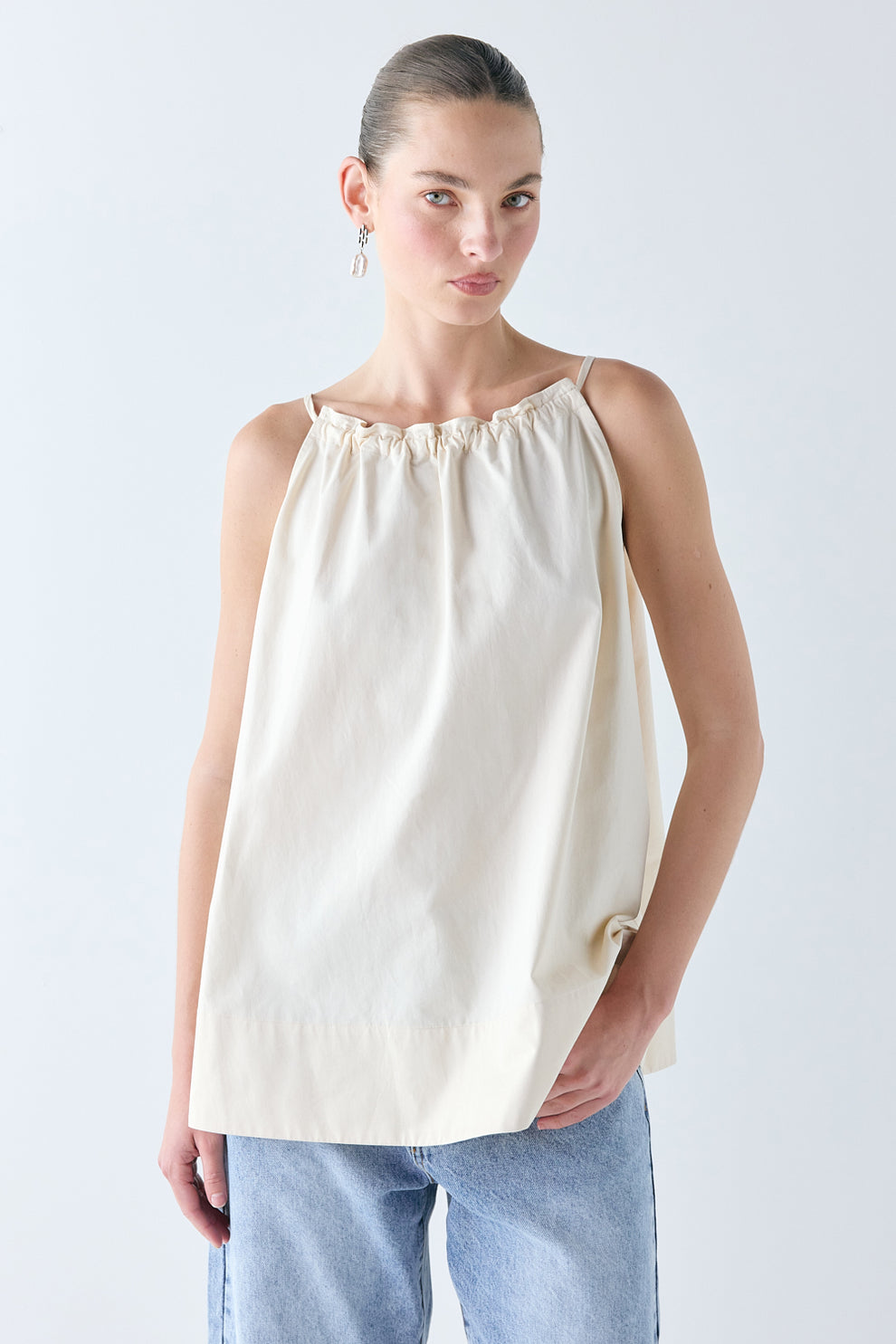 Alanna Top Cream - size:Zhenya:AU 6 / US 2