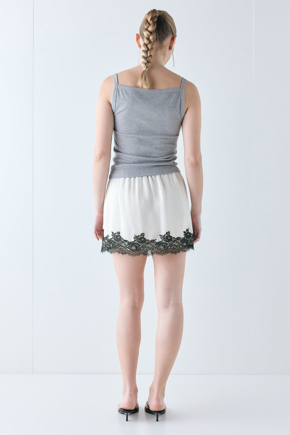 Charlotte Lace Mini Skirt Cream
