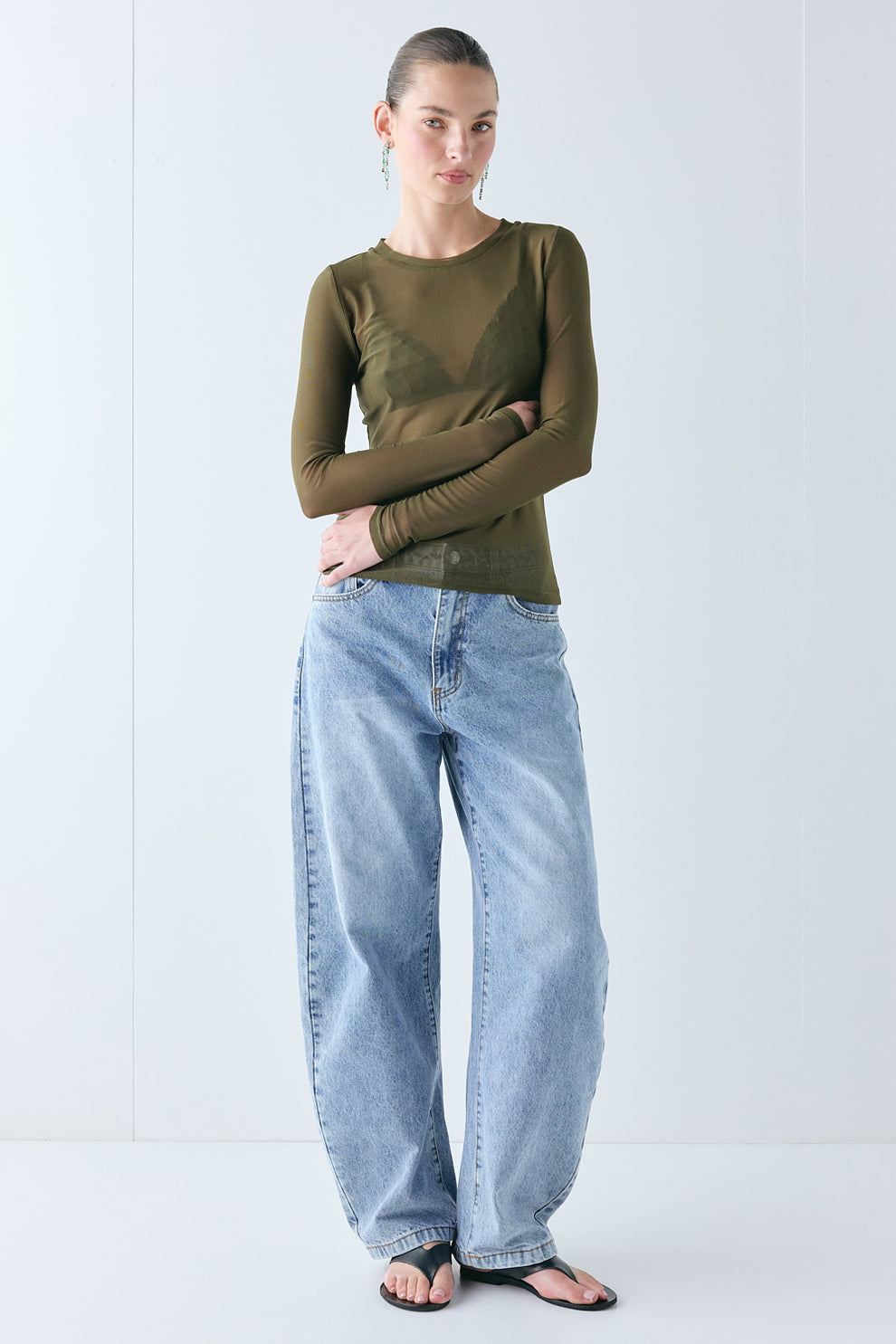 Shiloh Mesh Top Olive