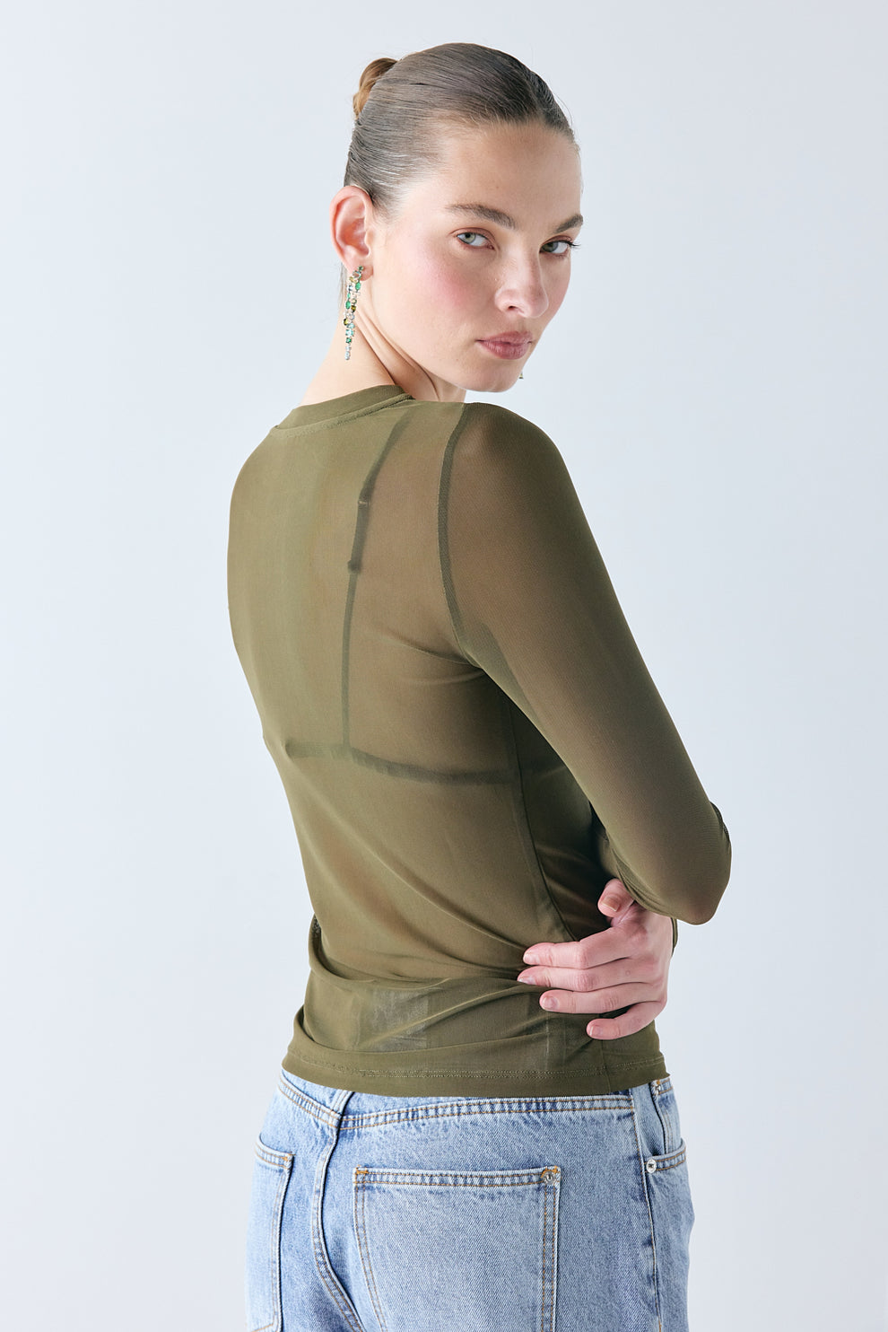 Shiloh Mesh Top Olive