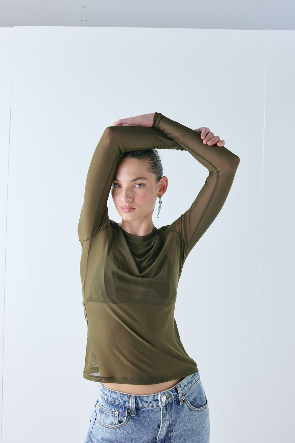 Shiloh Mesh Top Olive