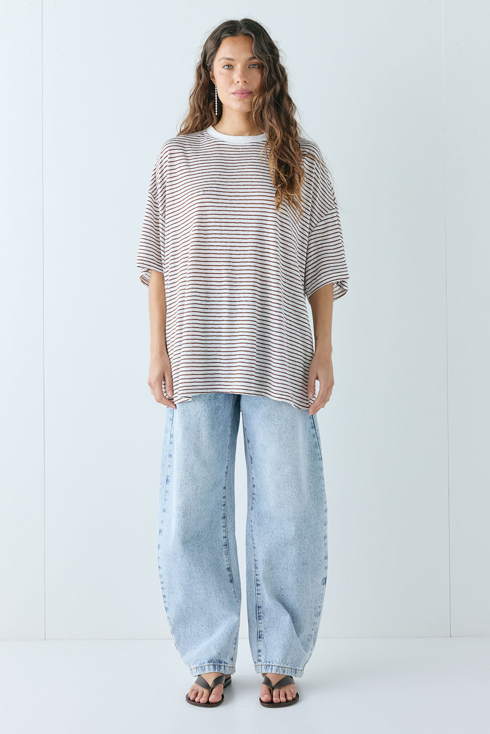 Willow Tee Brown Stripe 