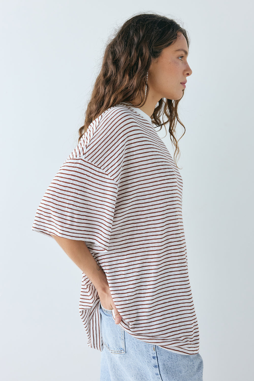 Willow Tee Brown Stripe 