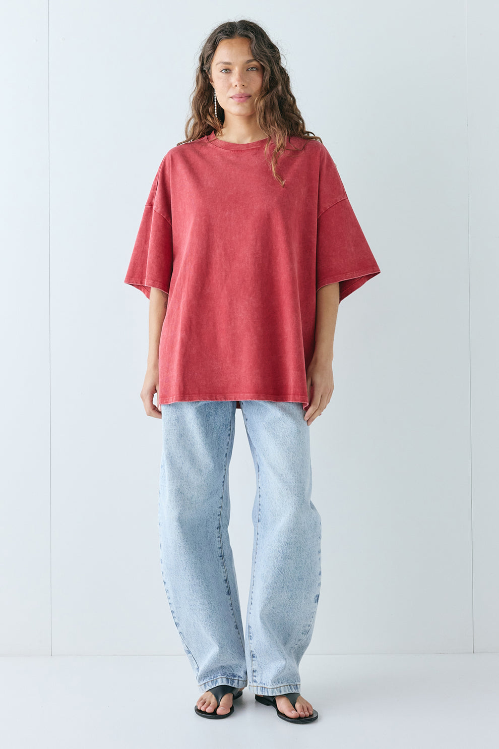 Willow Tee Chalk Red