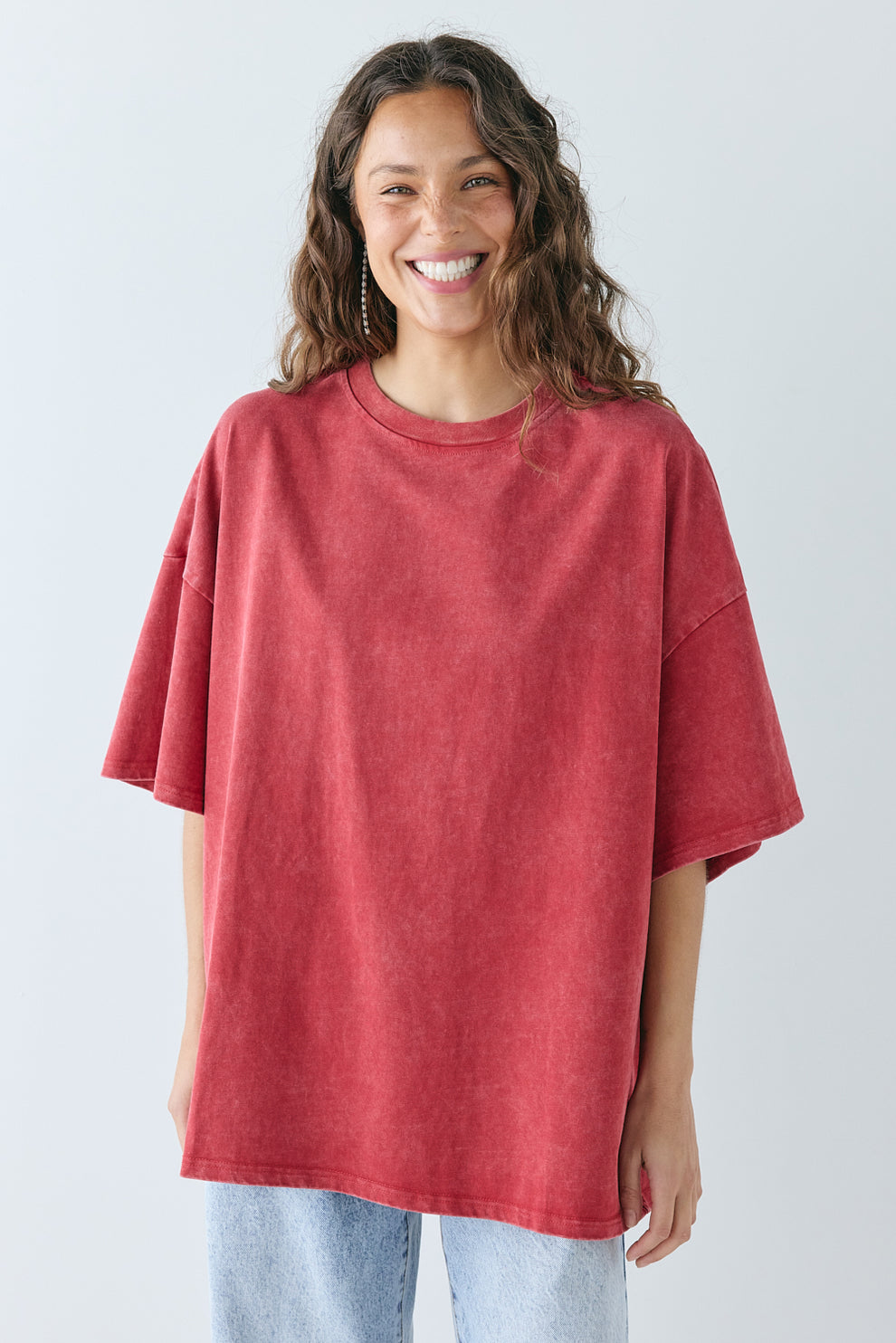 Willow Tee Chalk Red
