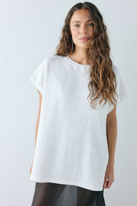 Lori Waffle Tank White