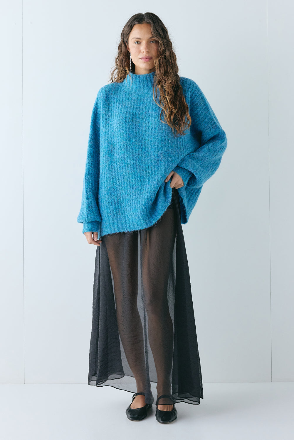 Yumi Knit Jumper Sea