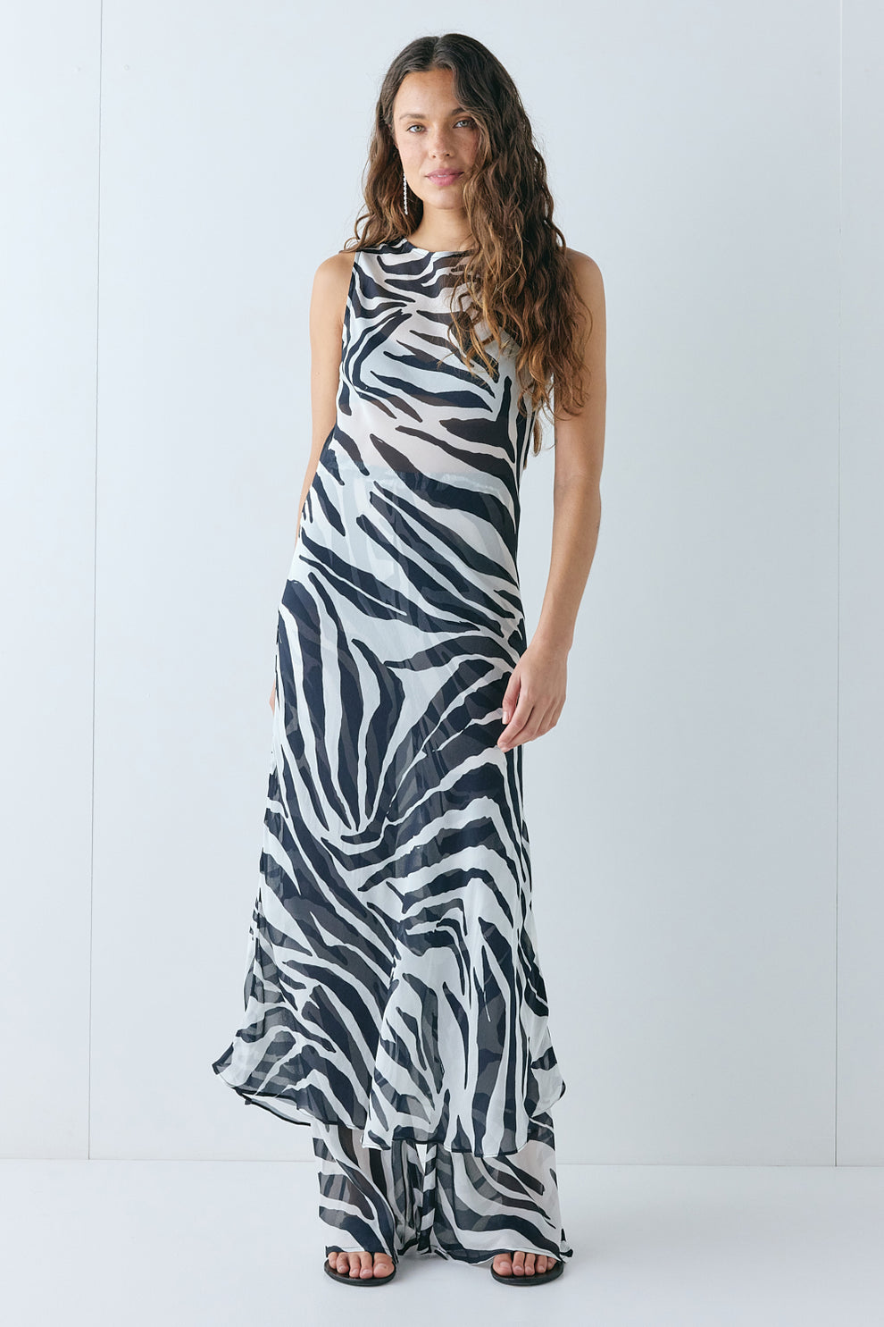 Remi Sheer Pants Zebra