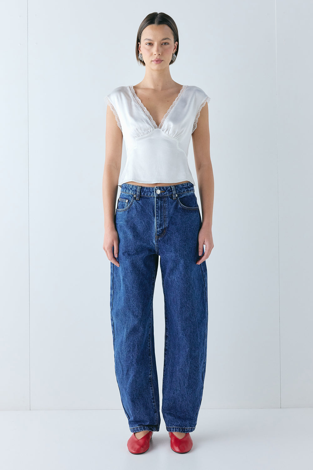 Vintage Lover Tie Back Top White