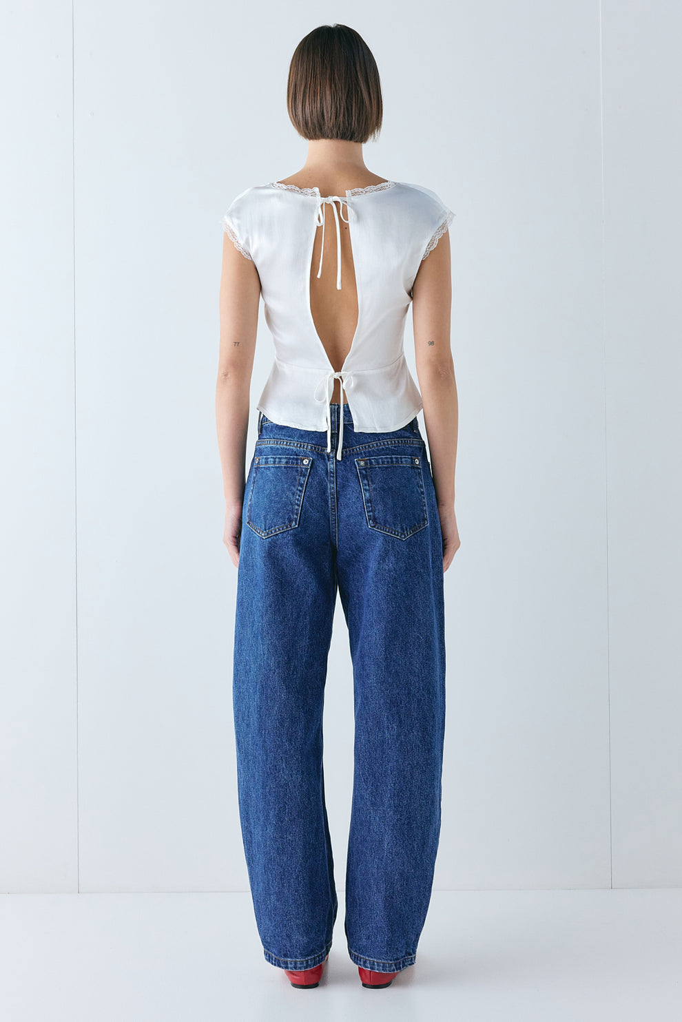 Vintage Lover Tie Back Top White