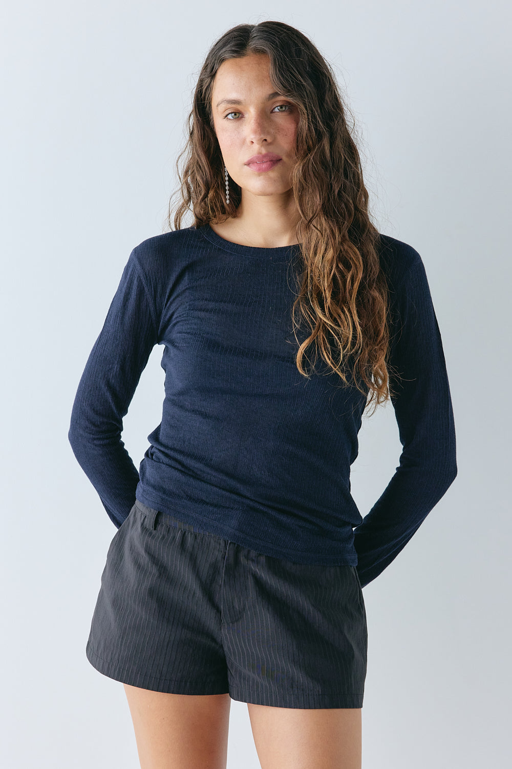 Levy Shorts Black Stripe - size:Stephanie:AU 6 / US 2