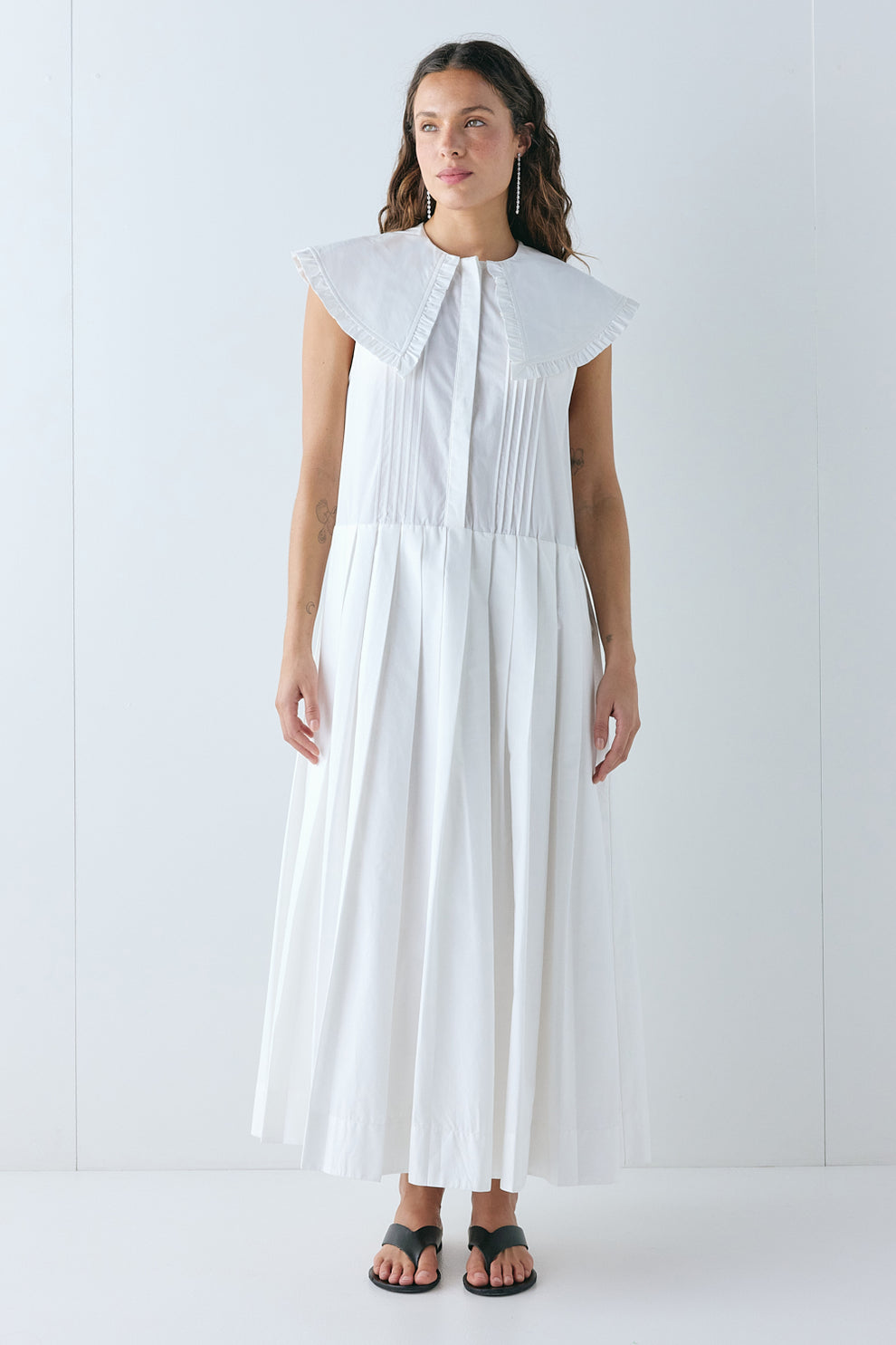 Tallulah Midi Dress White - size:Stephanie:AU 6 / US 2