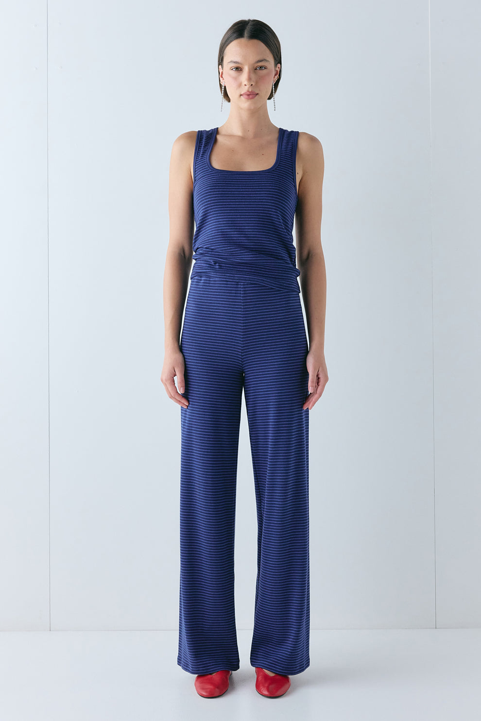 Macy Pants Navy Stripe - size:Alida:AU 6 / US 2