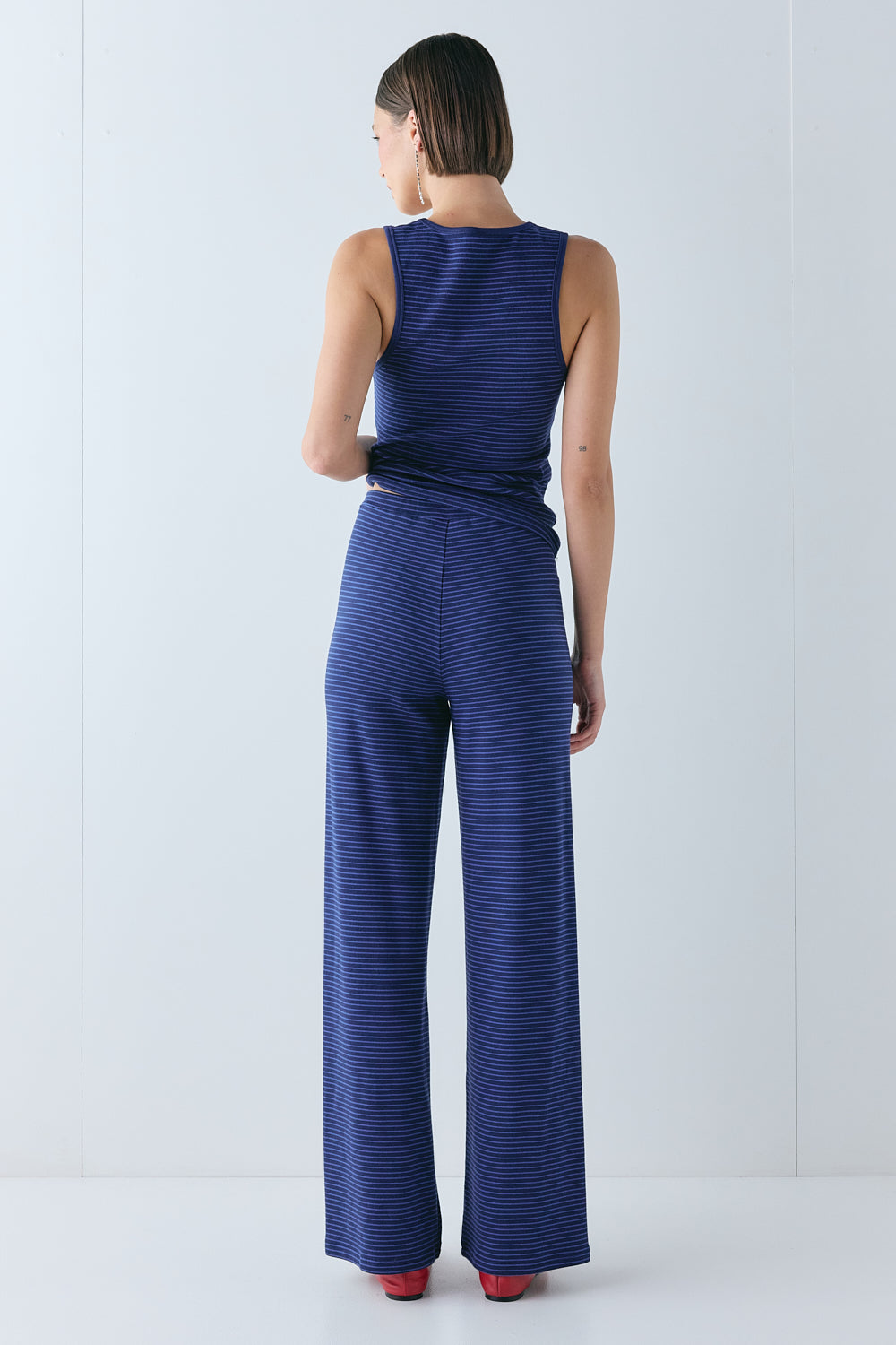 Macy Pants Navy Stripe