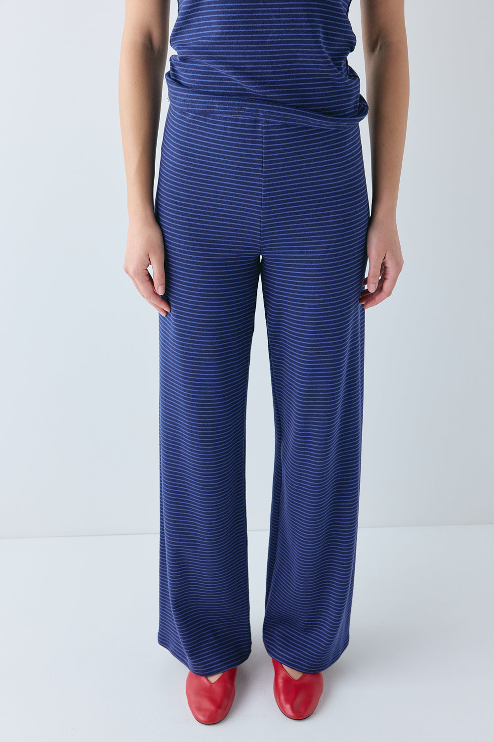 Macy Pants Navy Stripe