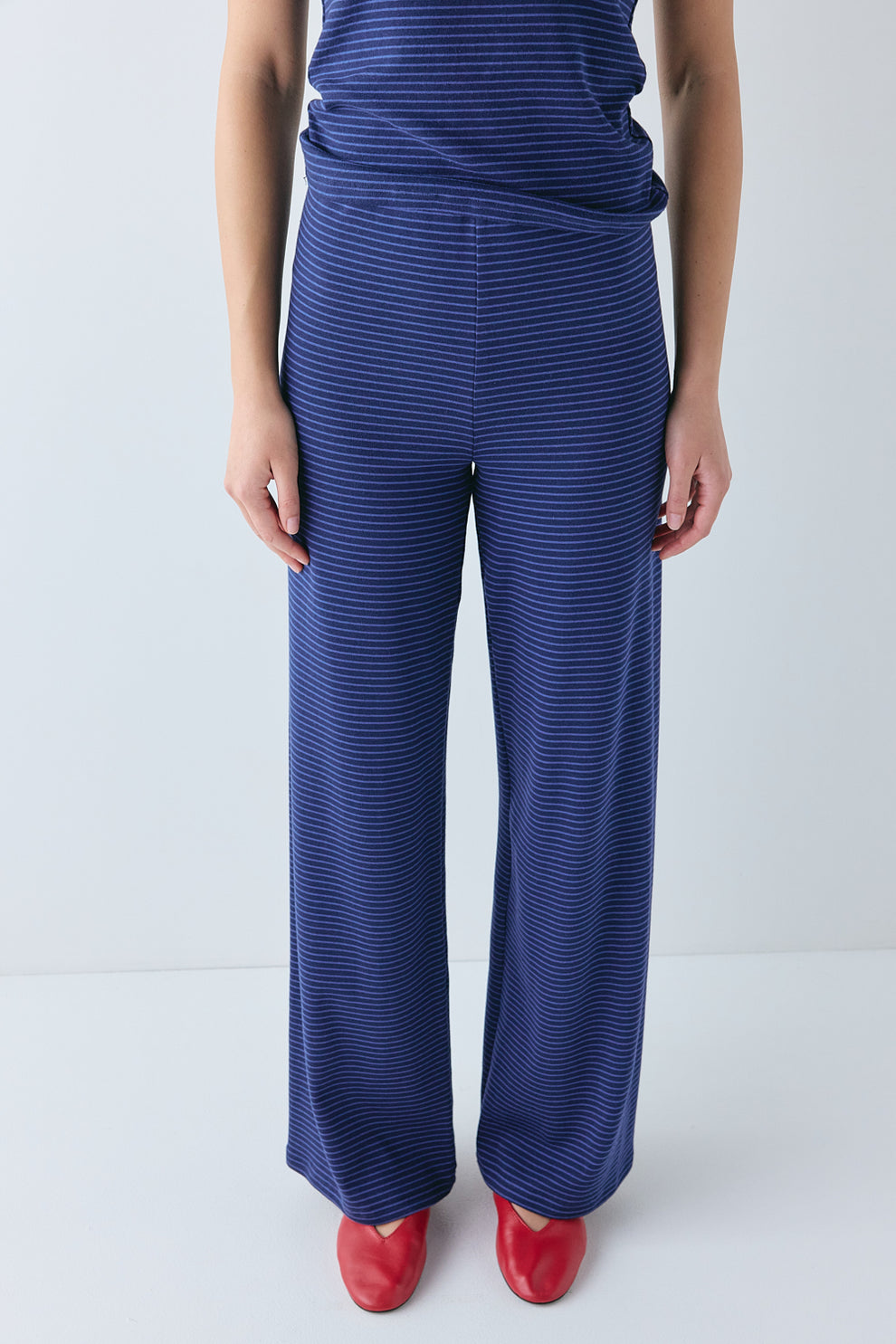 Macy Pants Navy Stripe