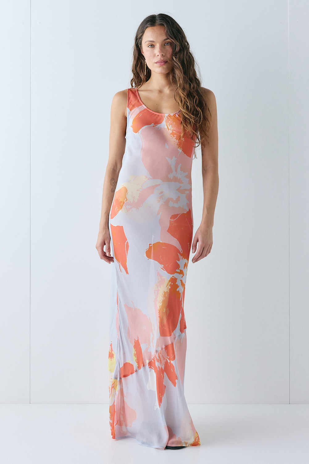 Odessa Sheer Maxi Dress Heat Wave