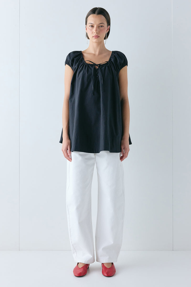 Gracie Tunic Top Black - size:Alida:AU 6 / US 2