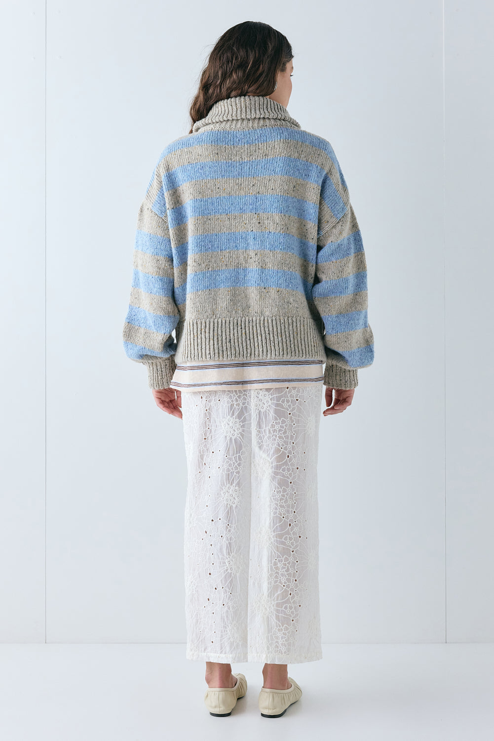 Saige Knit Jumper Blue Stripe