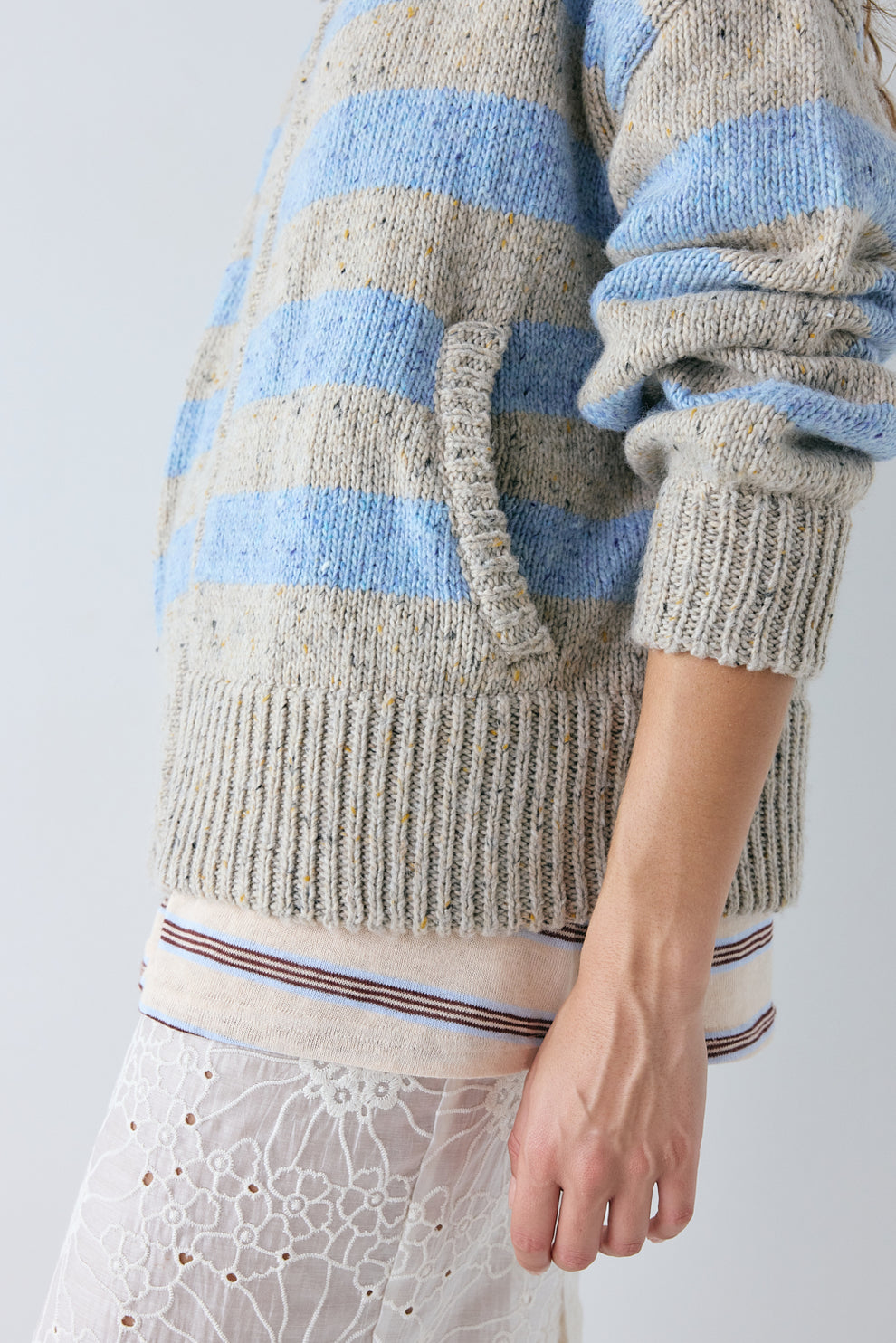 Saige Knit Jumper Blue Stripe