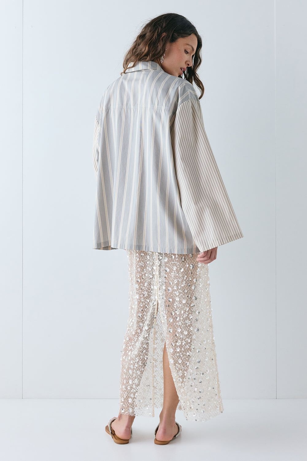 Vale Shirt Grey Stripe