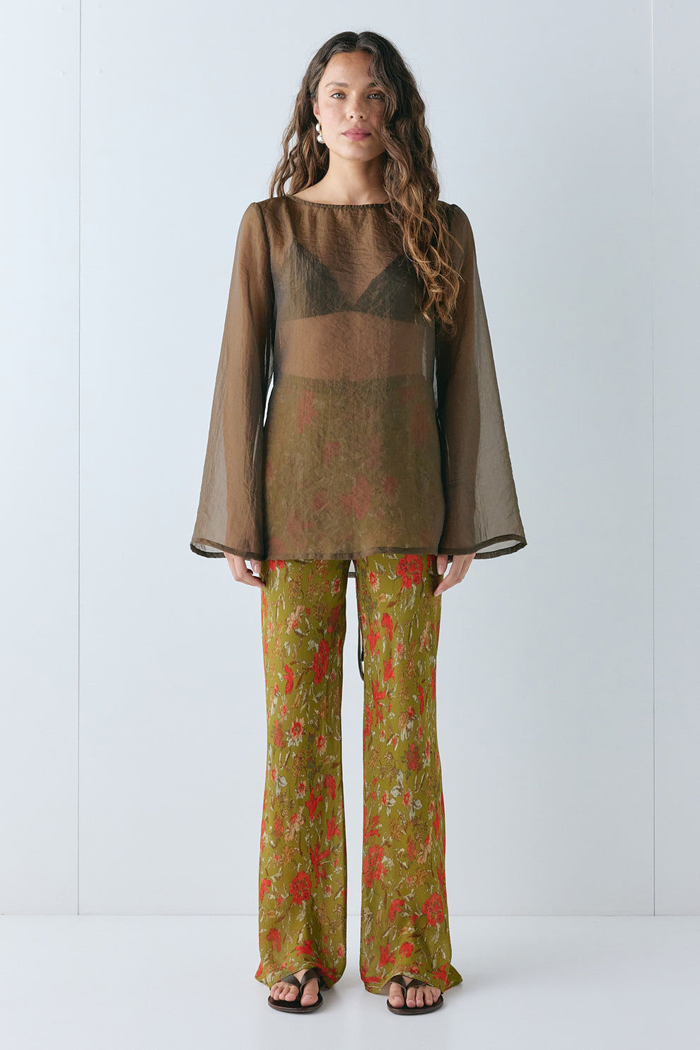 Remi Sheer Pants Floret - size:Stephanie:AU 6 / US 2