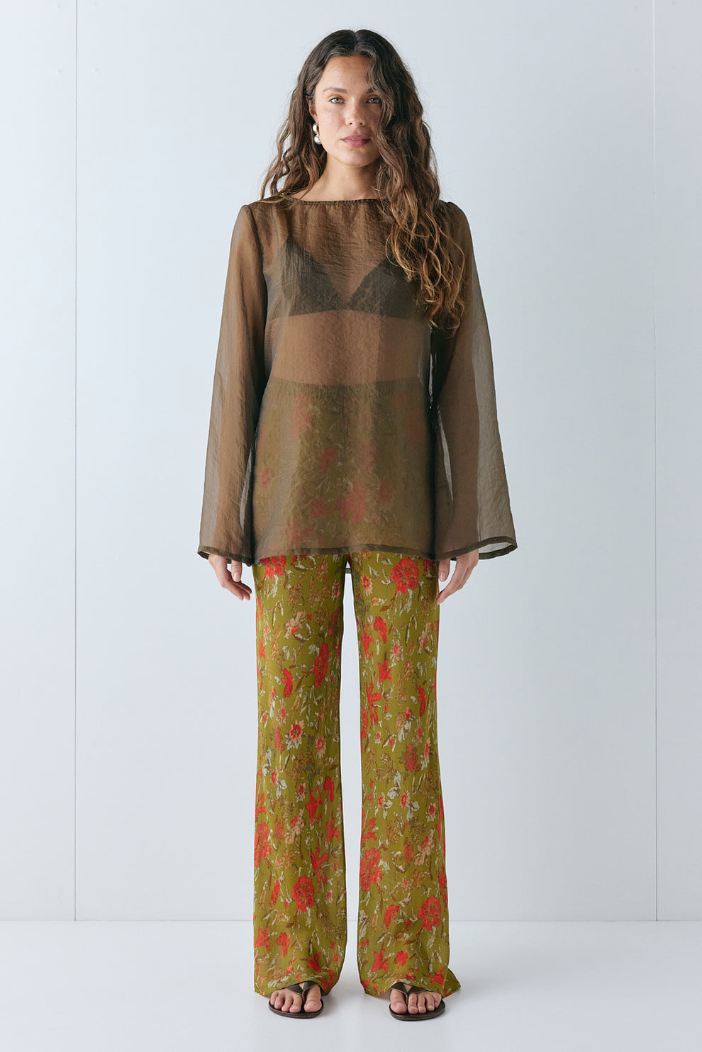 Remi Sheer Pants Floret