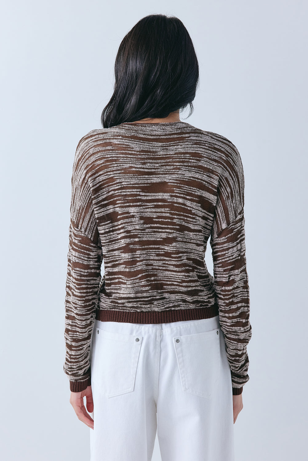 Claire Knit Cardigan Brown Melange 